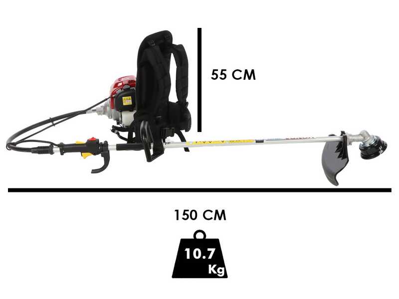 Honda UMR 435 T - Decespugliatore a benzina 4 tempi zainato - GX35T