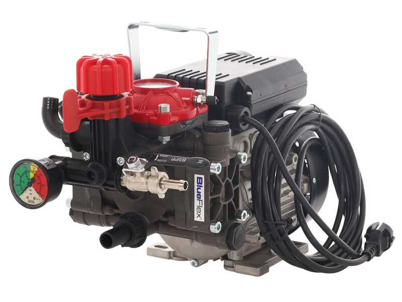 Kit motopompa elettrica da irrorazione con carrello - Comet MTP BPX25 PP - Per prodotti chimici e acidi