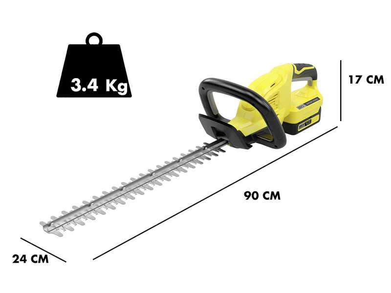 Karcher HGE 18-45 - Tagliasiepi a batteria litio 18V/5Ah - Lama da 45 cm