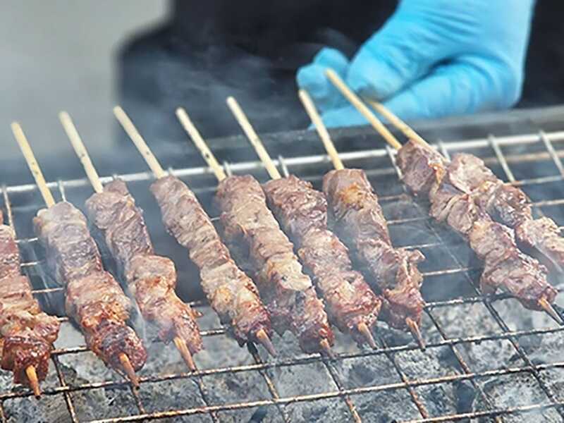 Barbecue a carbone da tavolo Dalmazio - Artigianale - Scocca rossa