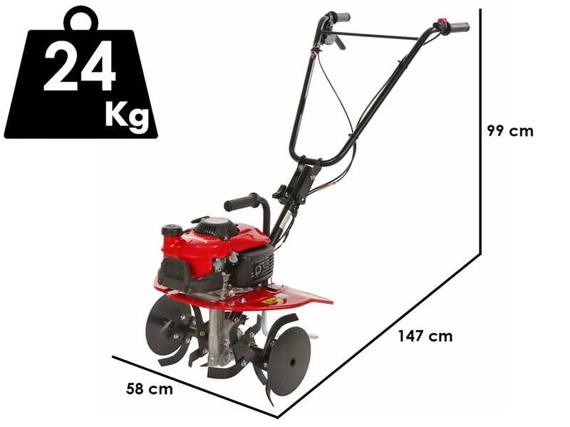 Honda FG 205 - Motozappa a benzina 2.5 HP - Honda GXV 50 - 50cc