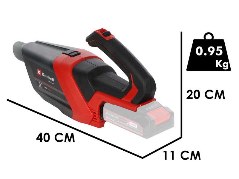 Einhell TE-HV 18/06 Li - Solo - Aspirapolvere portatile a batteria - 18V - SENZA BATTERIE E CARICABATTERIE
