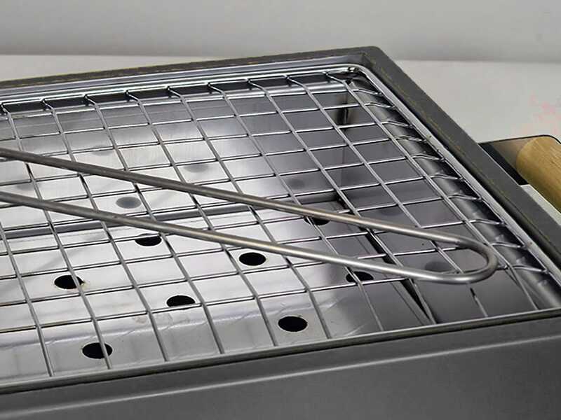 Barbecue a carbone da tavolo Dalmazio - Artigianale  - Scocca nera antracite