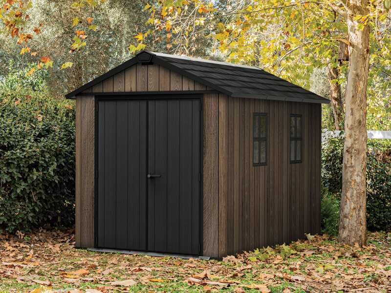 Keter Signature Walnut 7511/1175 - Casetta da giardino - Con finestre - 230x350x246 cm