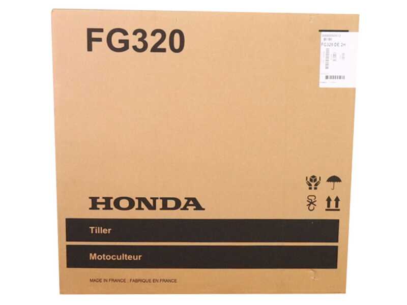 Honda FG 320 - Motozappa a benzina 5.5 HP - Honda GP160 163cc