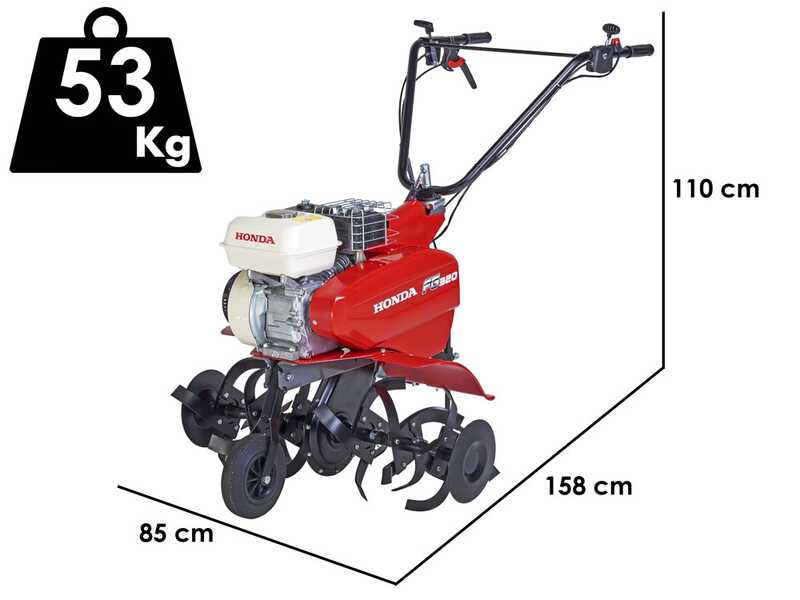 Honda FG 320 - Motozappa a benzina 5.5 HP - Honda GP160 163cc