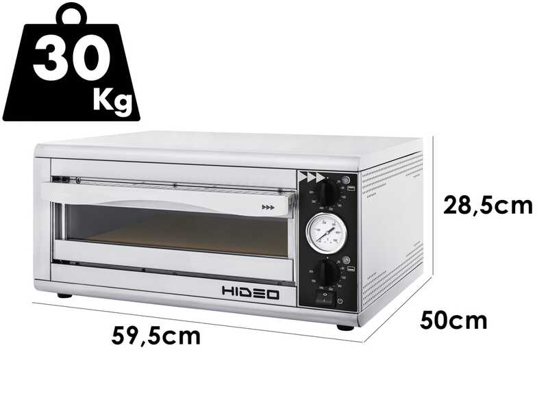 Prismafood HIDEO 1/40 - Forno elettrico per pizza - 1600 W
