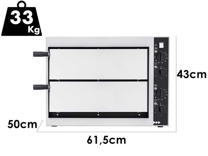 Prismafood SMALL BASIC 2/40 - Forno elettrico per pizza - 2400 W
