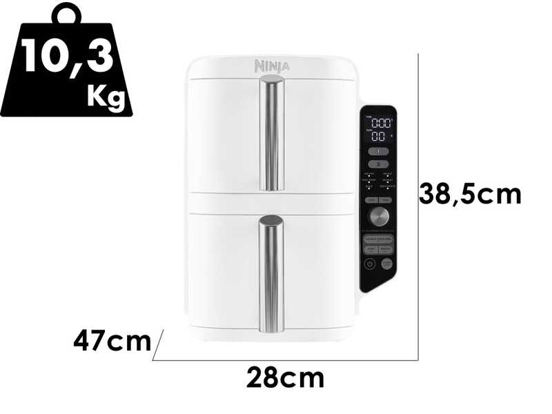 Ninja Double Stack XL SL400EUWH - Friggitrice ad aria 9,5L