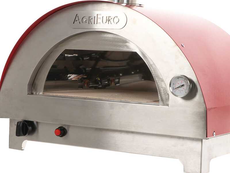 OUTLET - PICCOLI DIFETTI ESTETICI - Forno a gas per pizza da esterno Rosso - per 1 pizza