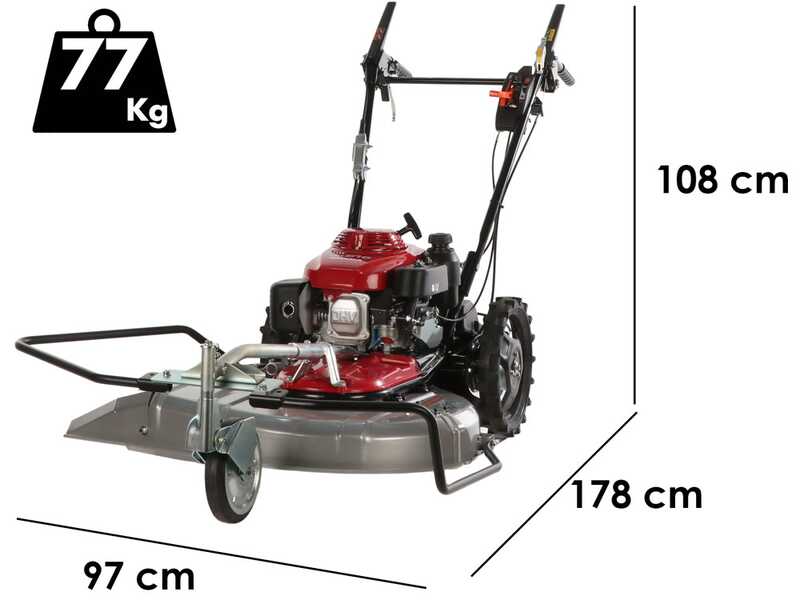 Honda UM 616 EBE2 - Trinciaerba a scoppio - Lama - Freno di stazionamento
