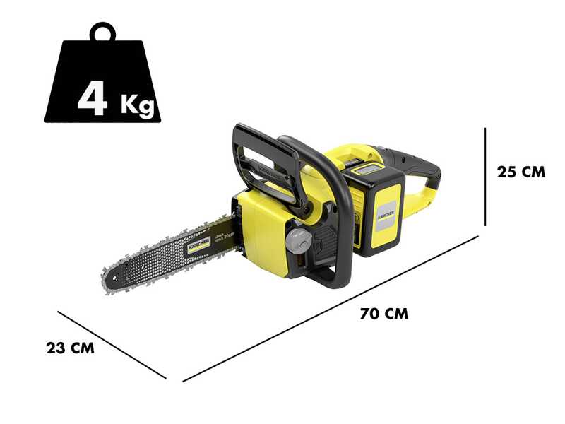 Karcher CNS 18-30 - Elettrosega a batteria 18V 5Ah - Lama da 30cm