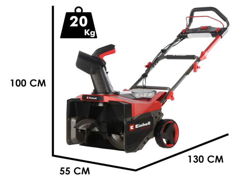 Einhell GP-ST 36/53 Li E BL - Spazzaneve a batteria - 36V - 4x 18V 4Ah