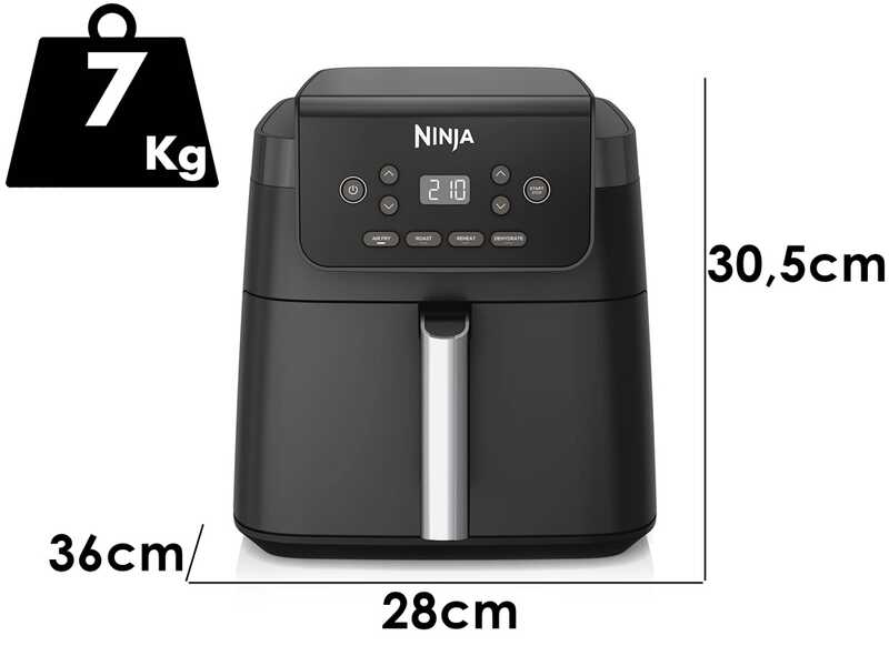 Ninja AF170EU - Friggitrice ad aria 6,2L