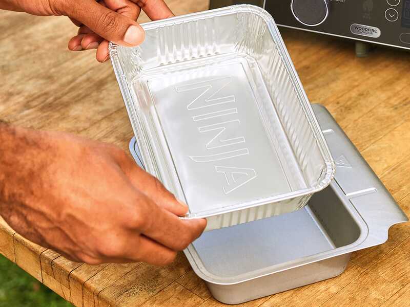 10 x Rivestimenti per vaschetta raccogli grasso Woodfire XL - Ninja