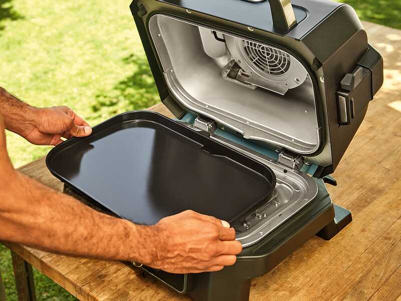 Piastra liscia per barbecue elettrico Woodfire XL - Ninja