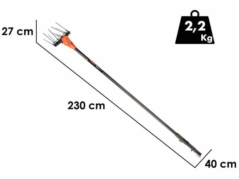 OUTLET - PICCOLI DIFETTI ESTETICI - Bahco BCL51 12V - Abbacchiatore elettrico a batteria - Asta in alluminio - 230 cm