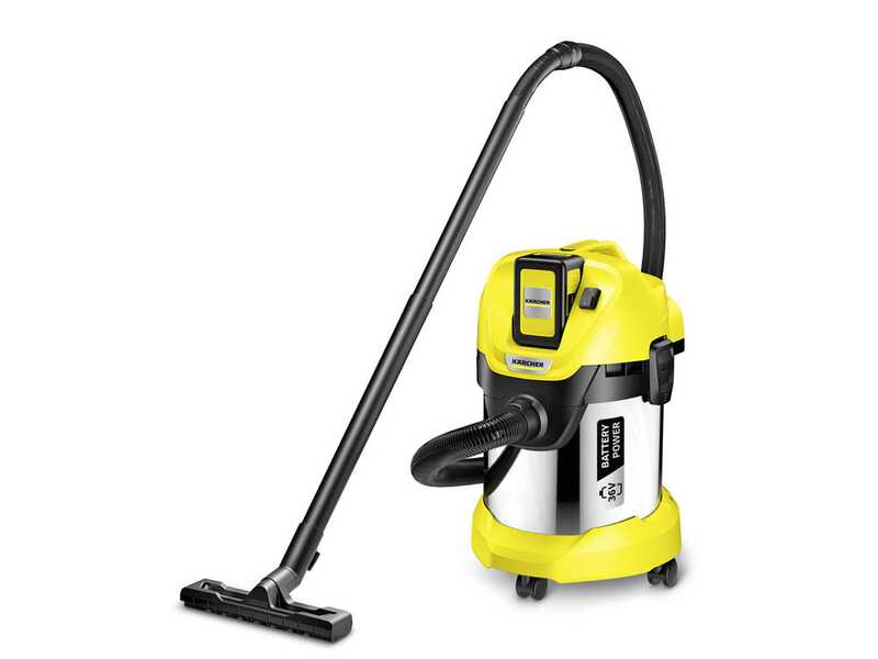 Karcher WD 3 Premium Battery 36 V - Aspirapolvere multiuso a batteria 36V 5Ah - Solidi liquidi e soffiatore