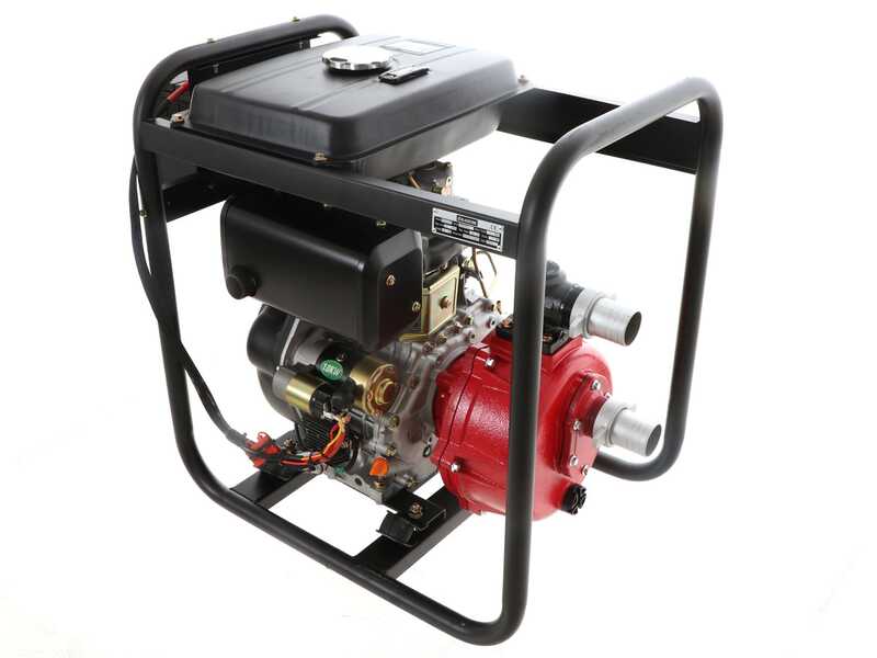 OUTLET - PICCOLI DIFETTI ESTETICI - BlackStone BD-HH 5100 - Motopompa diesel alta prevalenza - Raccordi 50 mm