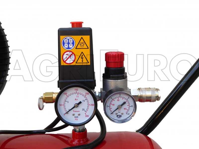 OUTLET - PICCOLI DIFETTI ESTETICI - Fini Super Tiger MK 312 - Compressore aria elettrico monofase - Motore 3 HP - 50 lt