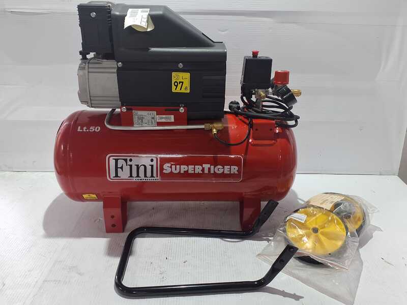OUTLET - PICCOLI DIFETTI ESTETICI - Fini Super Tiger MK 312 - Compressore aria elettrico monofase - Motore 3 HP - 50 lt