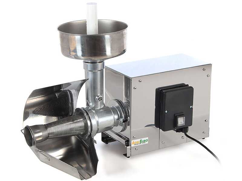 OUTLET - UTILIZZATO PER PROVA - Passapomodoro AE-SM3 INOX con motore elettrico - 375W - 0.5 Hp
