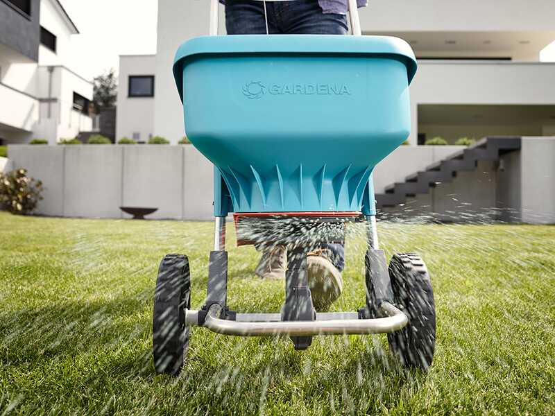 Gardena 436-20 - Seminatrice manuale a spinta - Spandiconcime - Taglia XL