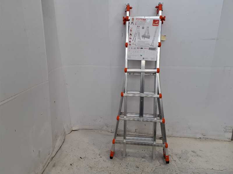 OUTLET - DIFETTI ESTETICI - Gierre Peppina AL060, 2x12 gradini, 6.75 mt - Scala telescopica in acciaio