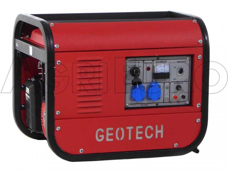 OUTLET - DIFETTI ESTETICI - GeoTech GGSA3000ES - Generatore di corrente con AVR e avv. elettrico 2.7 kW - Continua 2.5 kW Monofase