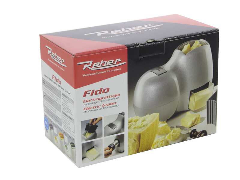 OUTLET - DA ESPOSIZIONE - Reber Fido 9250 BG Bianco/Giallo - Grattugia elettrica da tavolo - 140W