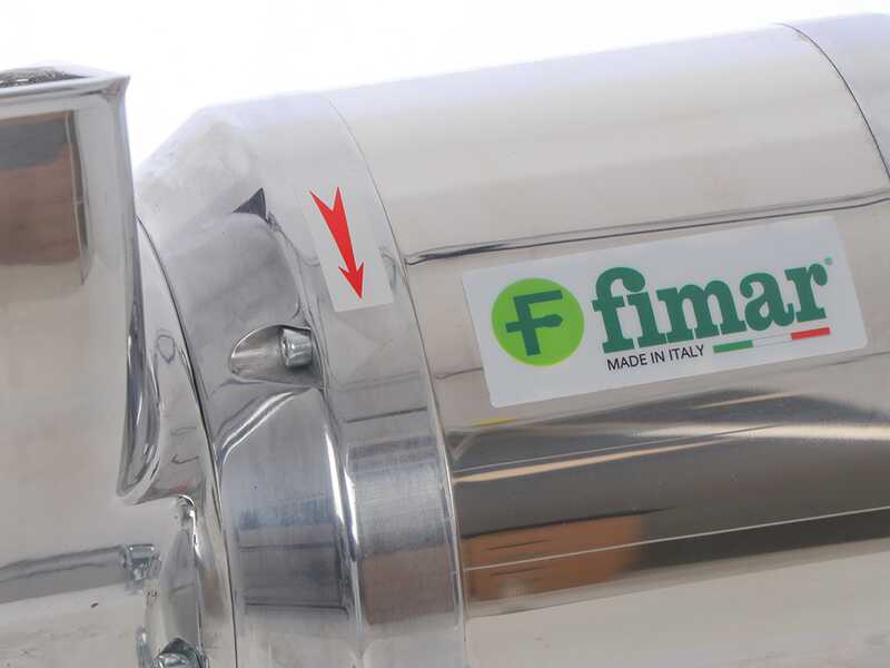 Fimar GR12S - Grattugia elettrica - 230 V - 1 HP - Gruppo macinazione in alluminio - Senza inversione di marcia