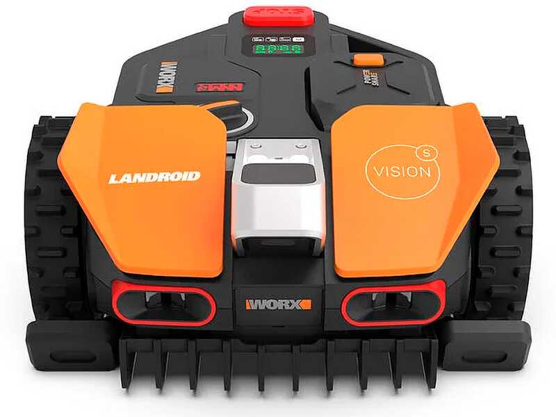 Robottiruohonleikkurin etuosa