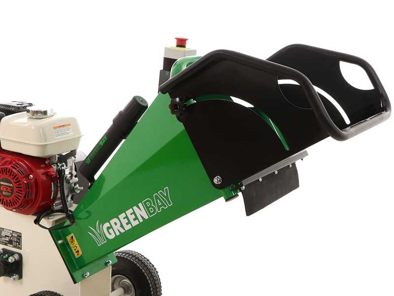OUTLET - DIFETTI ESTETICI - GreenBay GB-WRC 100 H - Biotrituratore a scoppio professionale - Motore Honda GX200 da 6.5 HP