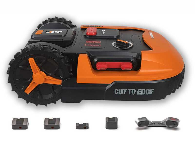 Worx Landroid WR147E.1 - Robot rasaerba - Con perimetro - Batteria 20V e 4Ah - L1000 - Sensore ostacoli in omaggio!