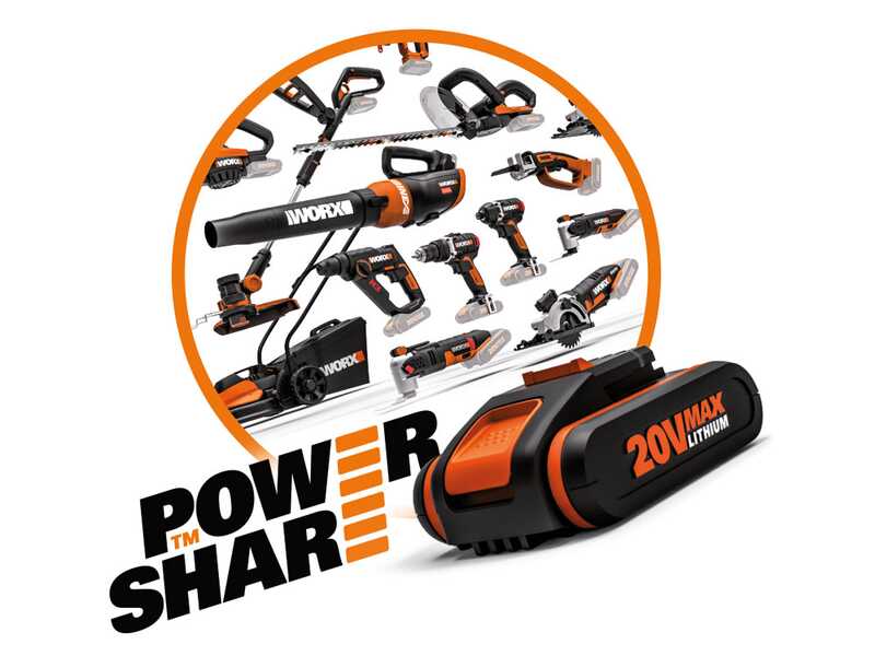 Worx Landroid WR147E.1 - Robot rasaerba - Con perimetro - Batteria 20V e 4Ah - L1000 - Sensore ostacoli in omaggio!