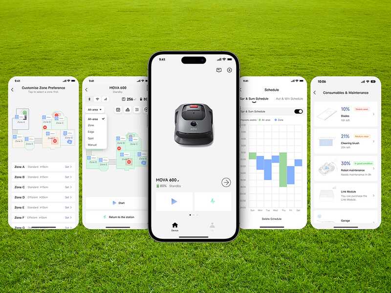 OUTLET - PICCOLI DIFETTI ESTETICI - MOVA 600 - Robot Tagliaerba - Senza impianto - Con Kit 81 lame di ricambio