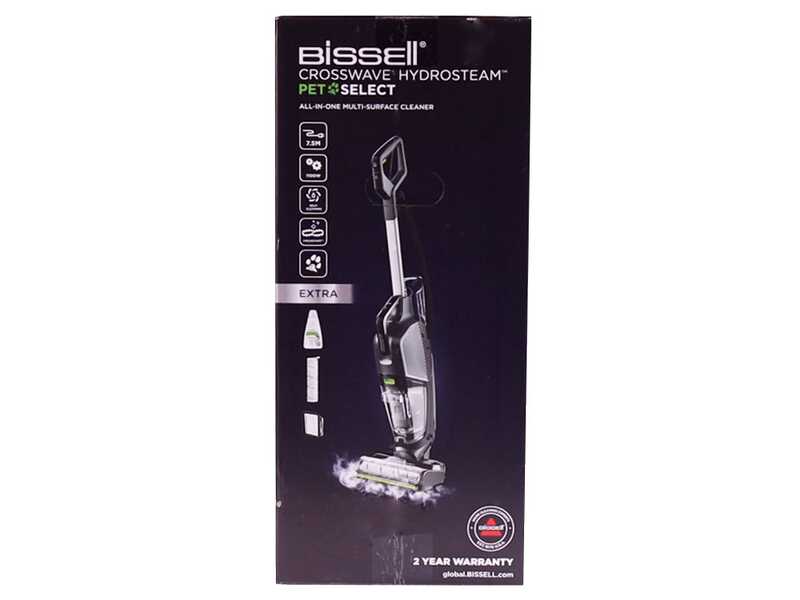 OUTLET - UTILIZZATO PER PROVA - Bissell CrossWave Hydrosteam PET Select &ndash; Lavapavimenti 3in1 lava, asciuga e aspira &ndash; a vapore