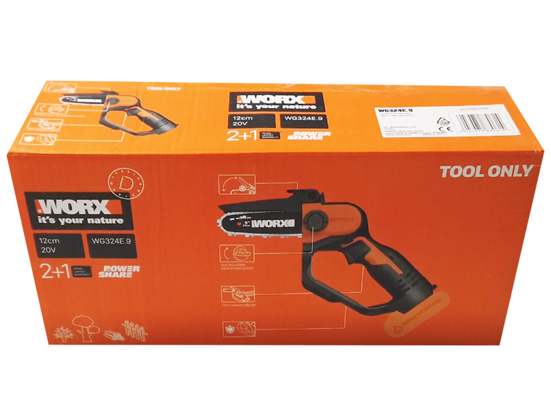 PROMO Worx WG324E - Potatore manuale a batteria 20V - SENZA BATTERIE E CARICABATTERIE