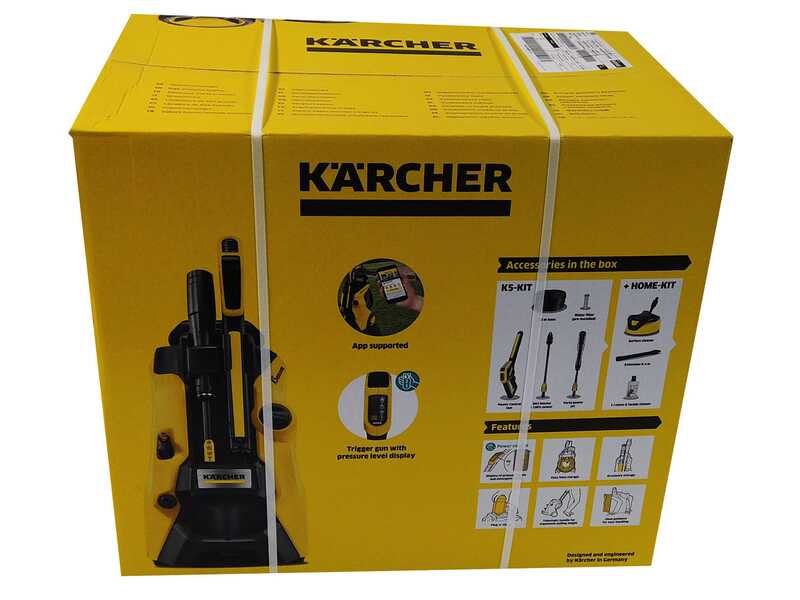 OUTLET - PICCOLI DIFETTI ESTETICI - Karcher K5 Power Control Flex Home - Idropulitrice con lavasuperfici T 5 - 145 bar - 500 lt/h