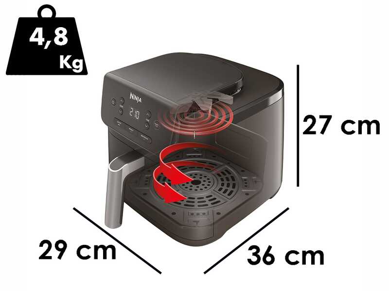 Ninja AF110EU - Friggitrice ad aria 4,7L
