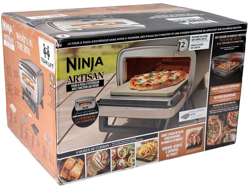 Ninja Artisan MO201EU - Forno elettrico per pizza - Friggitrice ad aria