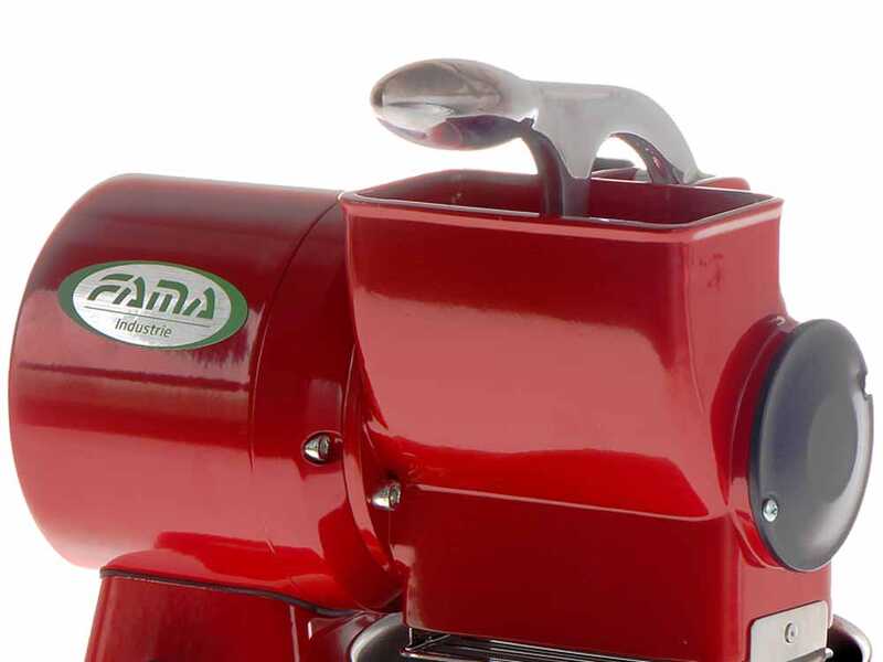 OUTLET - PICCOLI DIFETTI ESTETICI - Fama Mignon GM Rosso - Grattugia elettrica in alluminio lucidato - 380W