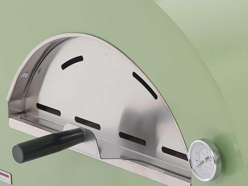 Clementi Remida - Forno a gas per pizza da esterno - Camera di cottura 60 x 40 cm - 1 Pizza - Verde