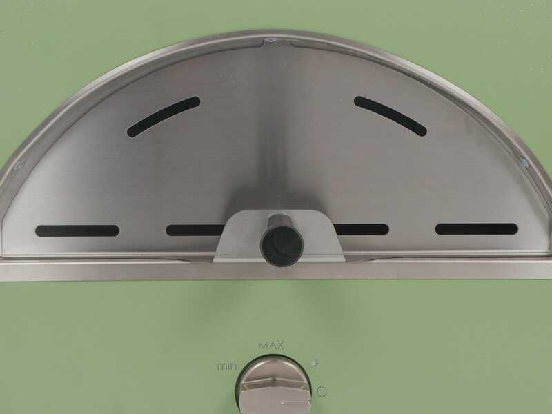 Clementi Remida - Forno a gas per pizza da esterno - Camera di cottura 60 x 40 cm - 1 Pizza - Verde