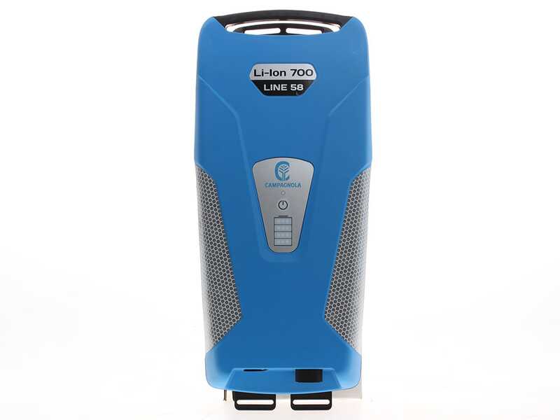 Campagnola Icarus V1 58 - Asta in carbonio da 150-220 cm - Abbacchiatore elettrico - Batteria a zaino inclusa