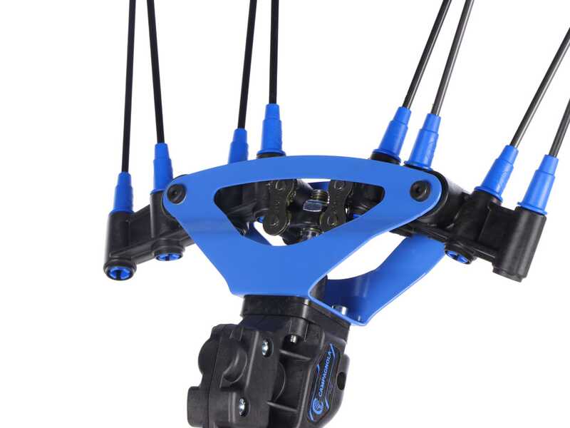 Campagnola Icarus V1 58 - Asta in carbonio da 150-220 cm - Abbacchiatore elettrico - Batteria a zaino inclusa