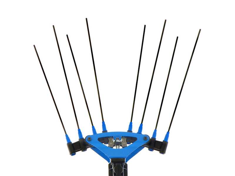 Campagnola Icarus V1 58 - Asta in alluminio da 150-220 cm  - Abbacchiatore elettrico - Batteria a zaino inclusa