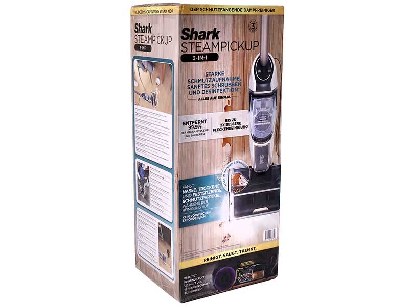 Shark SteamPickUp SD200EU - Lavapavimenti - Scopa a vapore 3 in 1 - 1230 W