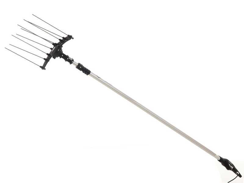 Campagnola HERCULES 58V - Asta in alluminio - 235-320 cm - Abbacchiatore elettrico a batteria - Batteria a zaino inclusa