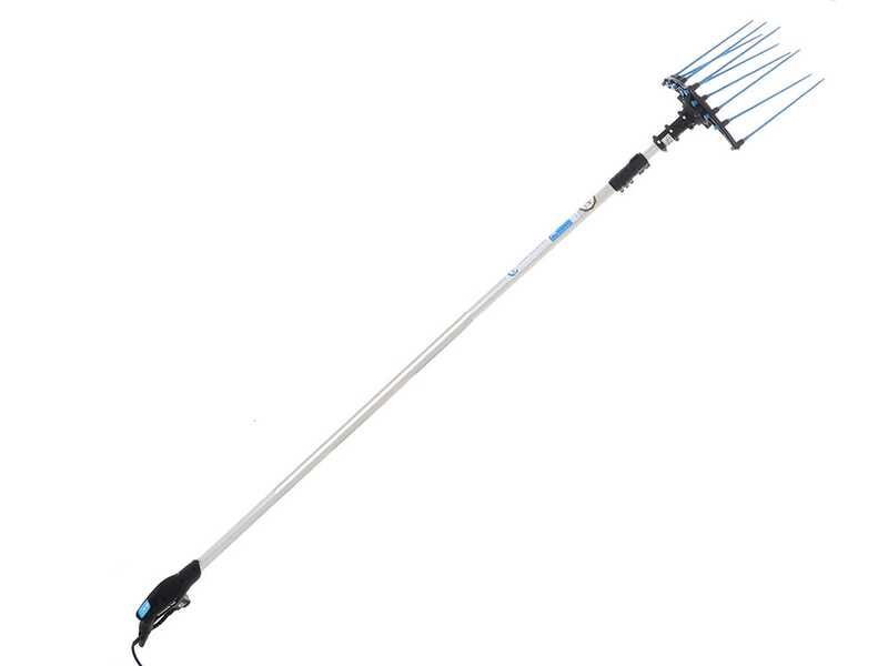 Campagnola HERCULES 58V - Asta in alluminio - 235-320 cm - Abbacchiatore elettrico a batteria - Batteria a zaino inclusa